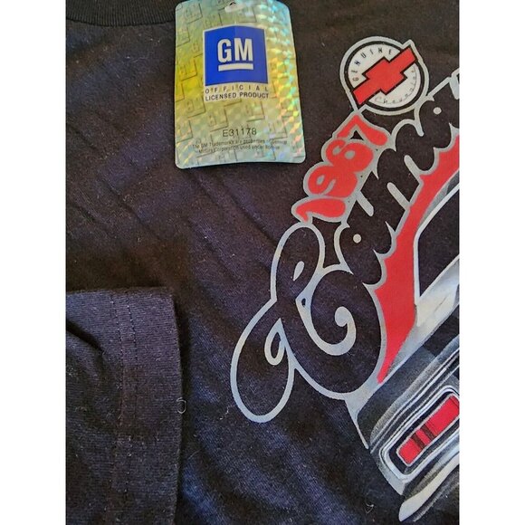 1967 GM Chevy Camaro Racing Stripes 100% Cotton Shirt Mens XL | Chvlevrolet - Picture 7 of 7